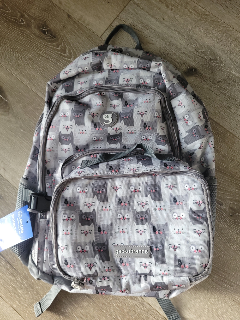 Geckobrands Kitty Cat Print Backpack & Lunch Bag Set - Picture 2 of 6